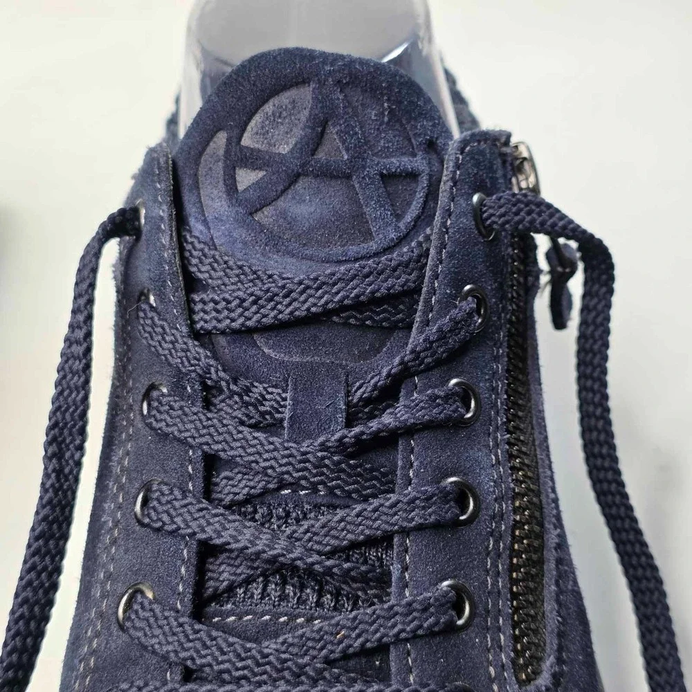 Allrounder by Mephisto Madrigal Women's Sneakers Size 8.5 Navy Suede Shoes